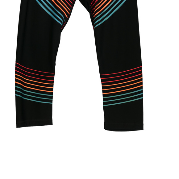 RBX Leggings Cropped Womens Small Black Rainbow Cropped Stretch Hidden Pocket - Picture 3 of 6